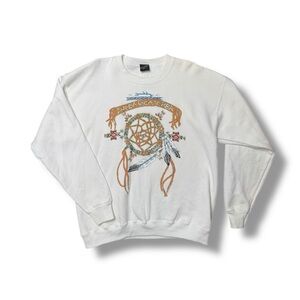 Vintage 1995 Diamond Dust Dream Catcher Sweatshirt USA Made L